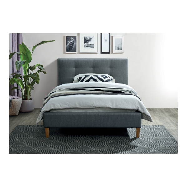 Кровать SIGNAL TEXAS TAP. 23 серый/дуб, 120/200 - фото
