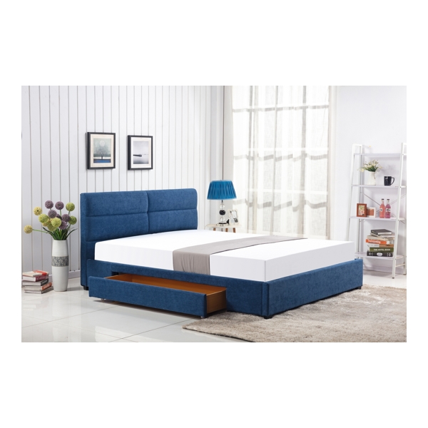 Кровать HALMAR MERIDA синий, 160/200 - фото