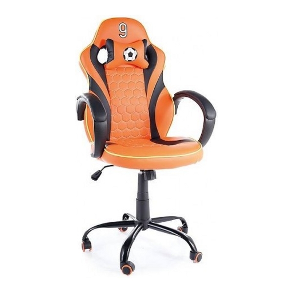 Кресло компьютерное SIGNAL HOLLAND оранжевый/черный - фото