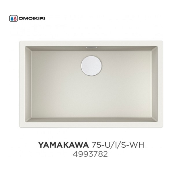 Мойка Omoikiri Yamakawa 75-U/I-WH Artceramic/белый - фото