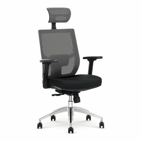 Кресло компьютерное HALMAR ADMIRAL черный/серый - фото