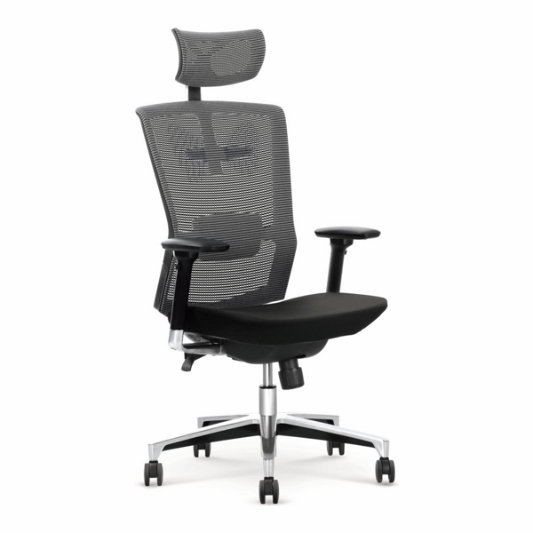 Кресло компьютерное HALMAR AMBASADOR черный/серый - фото