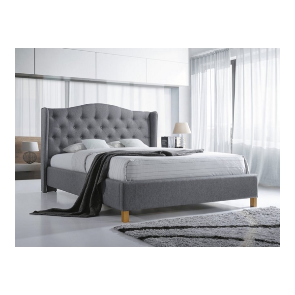 Кровать SIGNAL ASPEN TAP. 23 серый, 160/200 - фото