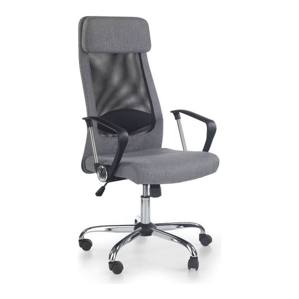 Кресло компьютерное HALMAR SANTANA черный/серый - фото