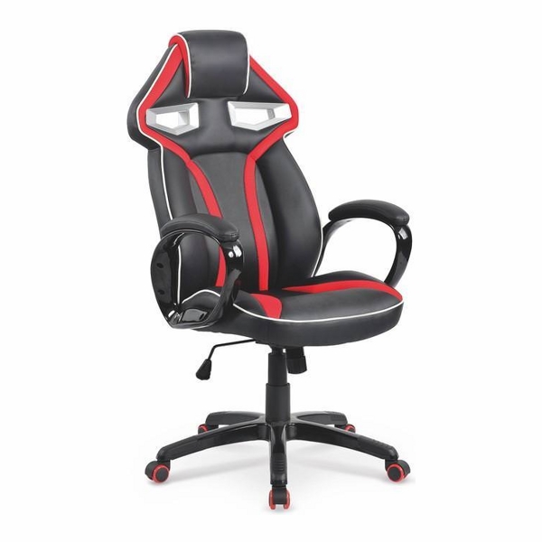 Кресло компьютерное HALMAR HONOR черно-красный/черный - фото