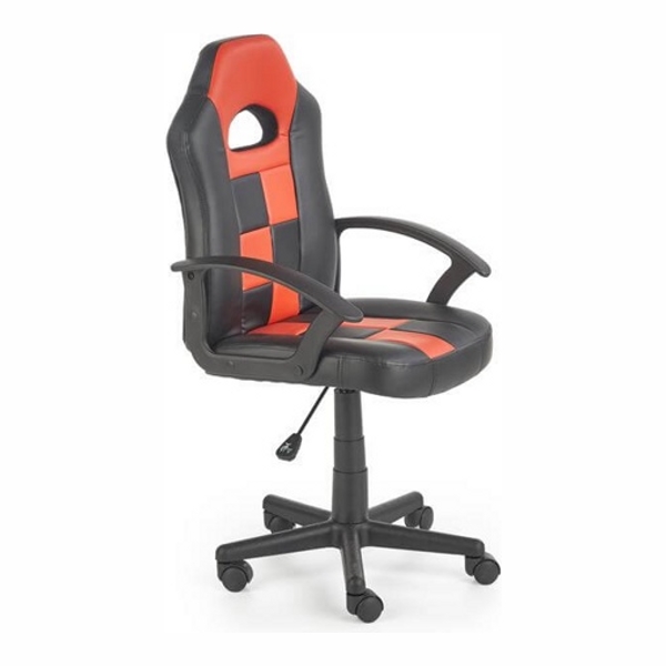 Кресло компьютерное HALMAR STORM черно-красный/черный - фото