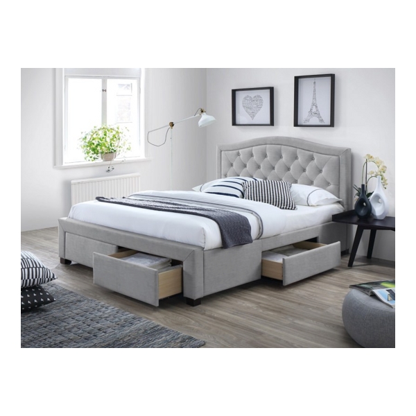 Кровать SIGNAL ELECTRA TAP.76 серый/дуб, 140/200 - фото