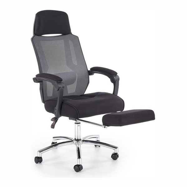 Кресло компьютерное HALMAR FREEMAN черный/серый - фото