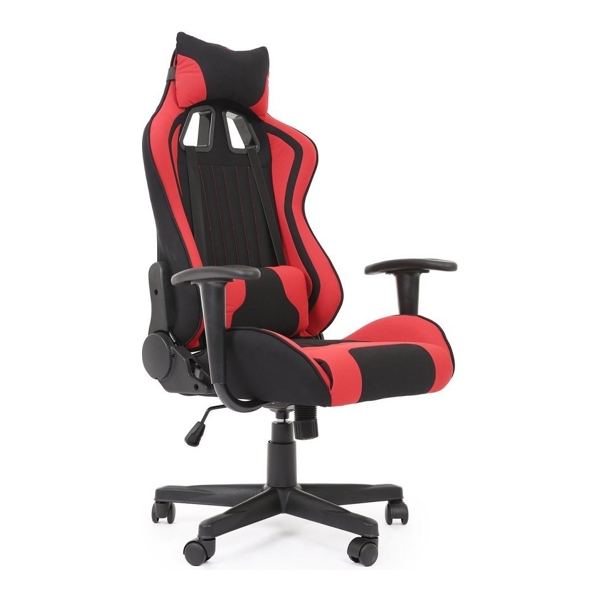 Кресло компьютерное HALMAR CAYMAN красный/черный - фото