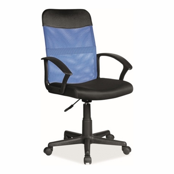 Кресло компьютерное SIGNAL Q-702 синий/черный - фото