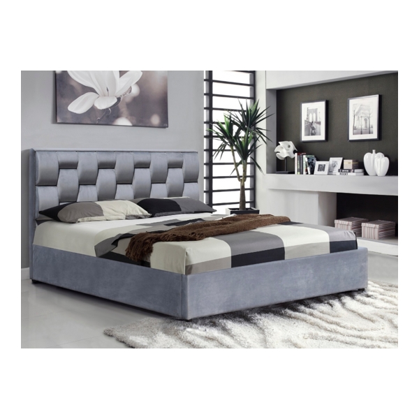 Кровать HALMAR ANNABEL серый, 160/200 - фото