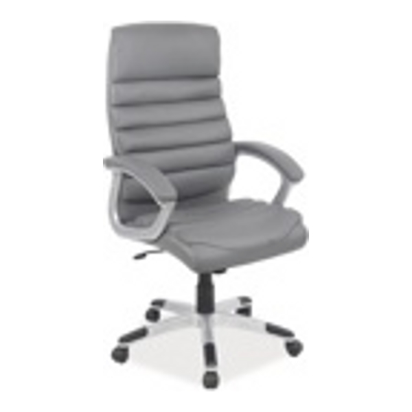 Кресло компьютерное SIGNAL Q-087 серый, экокожа - фото