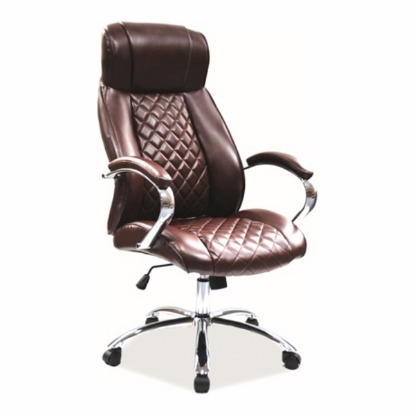 Кресло компьютерное SIGNAL Q-557 коричневый - фото