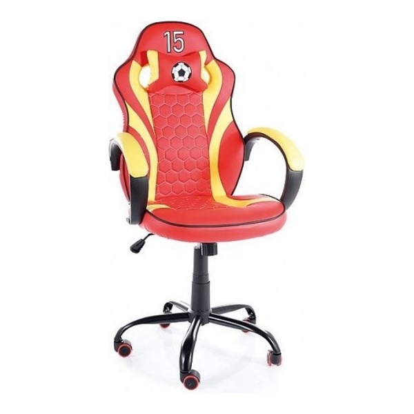 Кресло компьютерное SIGNAL SPAIN Красный / Жёлтый - фото