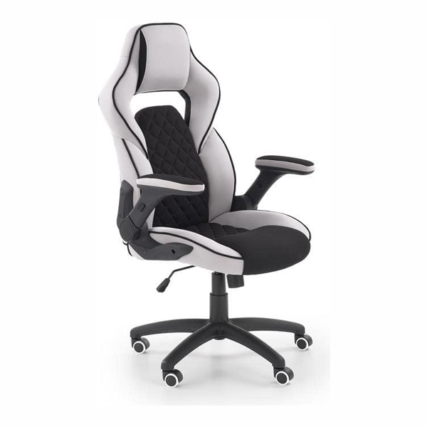 Кресло компьютерное HALMAR SONIC черный/светло-серый - фото