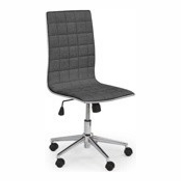 Кресло компьютерное HALMAR TIROL 2 темно-серый/хром - фото