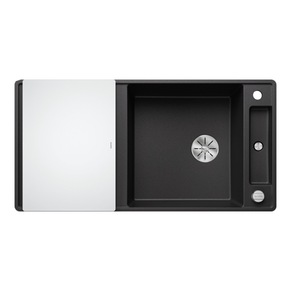 Кухонная мойка Blanco Axia III XL 6 S-F (антрацит, доска из стекла) - фото
