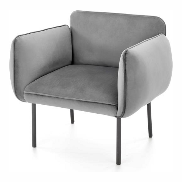 Кресло HALMAR BRASIL (серый/черный) - фото