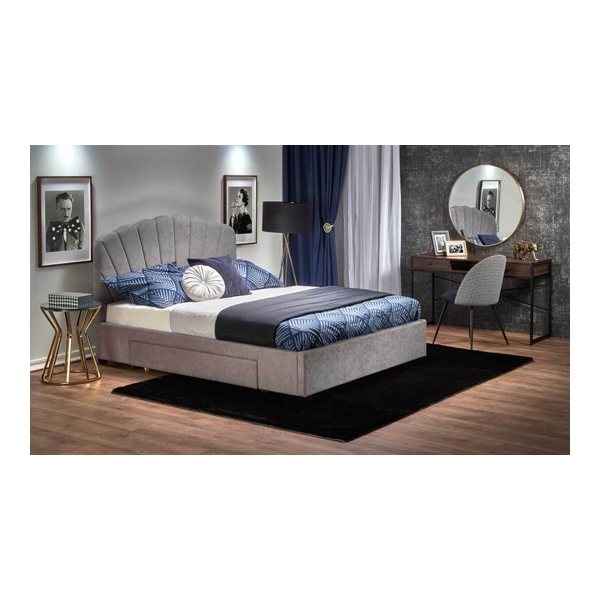 Кровать HALMAR GABRIELLA (светло-серый) 160/200 - фото