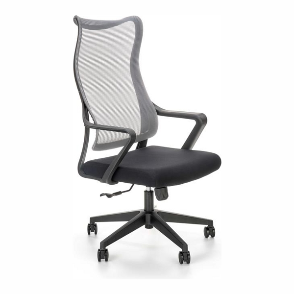 Кресло компьютерное HALMAR LORETO (серый/черный) - фото