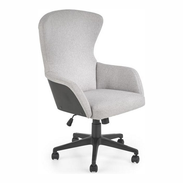 Кресло компьютерное HALMAR DOVER светло-серый/черный - фото