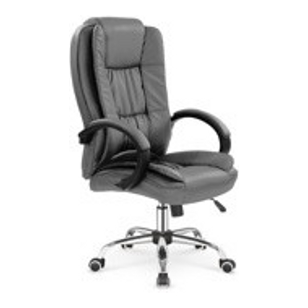 Кресло компьютерное HALMAR RELAX серый/хром - фото