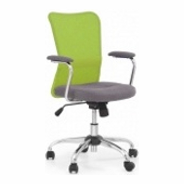 Кресло компьютерное HALMAR ANDY серо/зеленый - фото