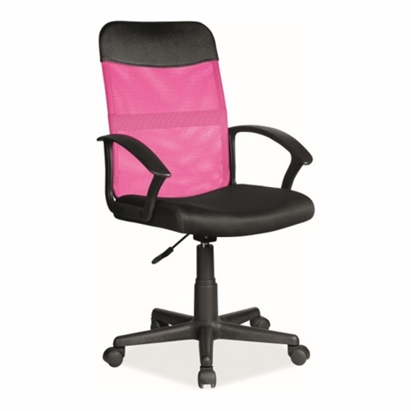 Кресло компьютерное SIGNAL Q-702 розовый/черный - фото