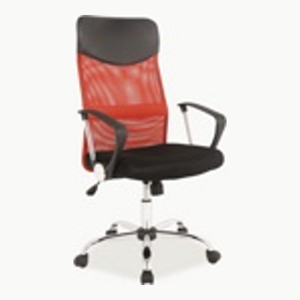 Кресло компьютерное SIGNAL Q-025 красный/черный - фото