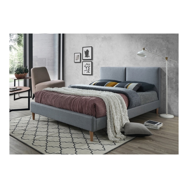 Кровать SIGNAL ACOMA TAP. 131 серый/дуб, 160/200 - фото