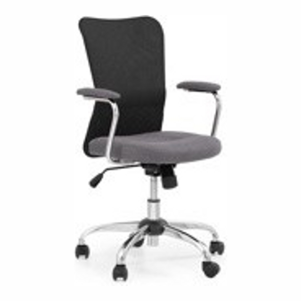 Кресло компьютерное HALMAR ANDY серый/черный - фото