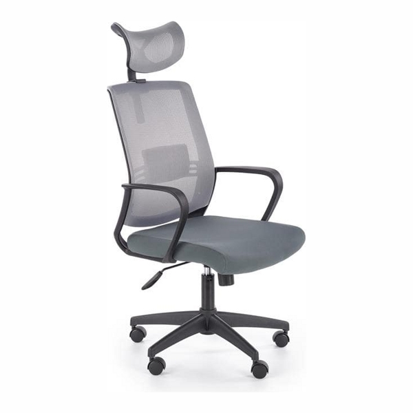 Кресло компьютерное HALMAR ARSEN серый/черный - фото