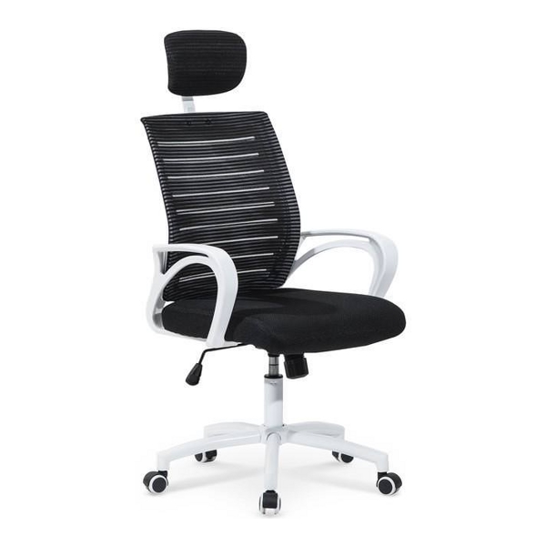 Кресло компьютерное HALMAR SOCKET черный/белый - фото