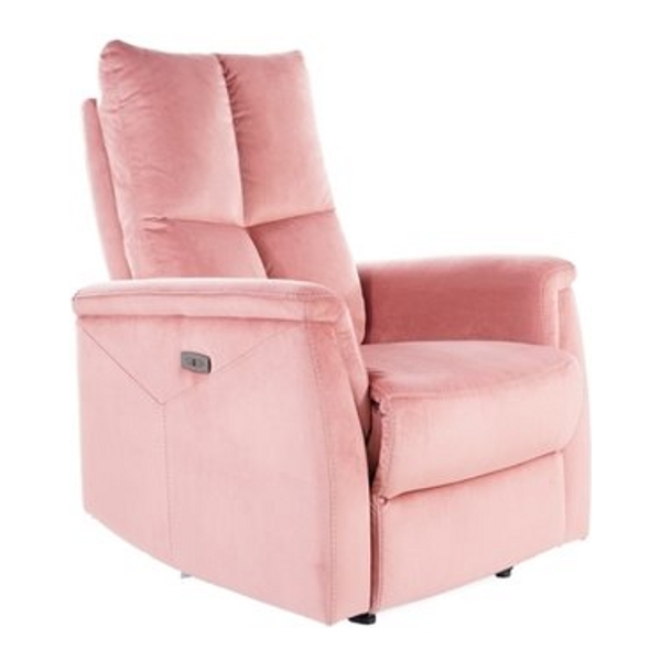 Кресло SIGNAL NEPTUN VELVET BLUVEL 52 раскладное, античный розовый - фото