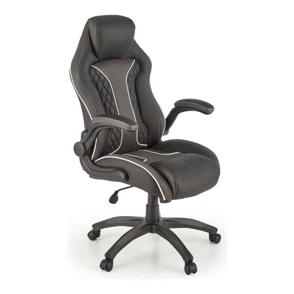 Кресло компьютерное HALMAR HAMLET черный/серый - фото