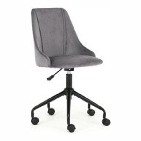 Кресло компьютерное HALMAR BREAK темно-серый/черный - фото
