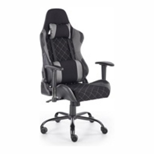 Кресло компьютерное HALMAR DRAKE черный/серый - фото