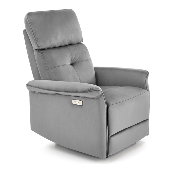 Кресло HALMAR SEMIR раскладное, серый - фото