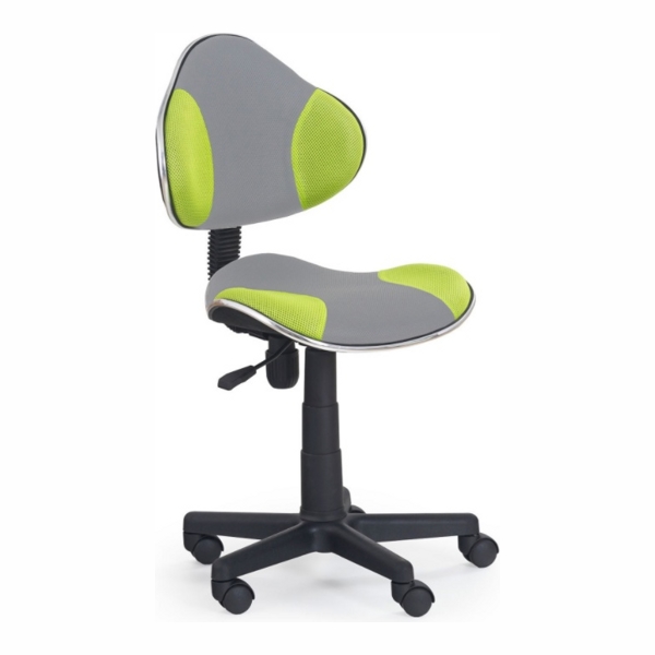Кресло компьютерное HALMAR FLASH 2 серо-зеленый/черный - фото