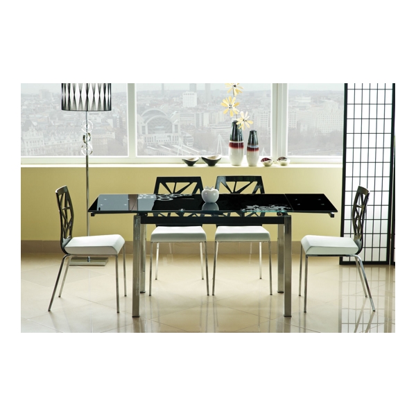 Стол обеденный SIGNAL GD017 черный/хром - фото
