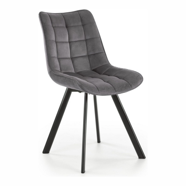 Кухонный стул HALMAR K332 (серый/черный) - фото