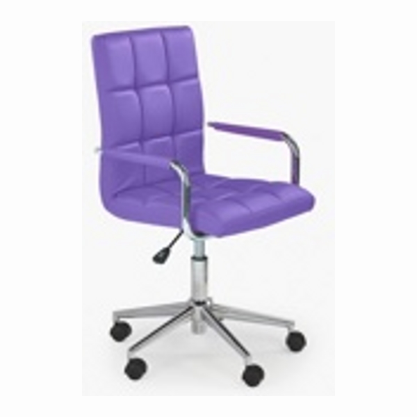 Кресло компьютерное HALMAR GONZO 2 фиолетовый/хром - фото