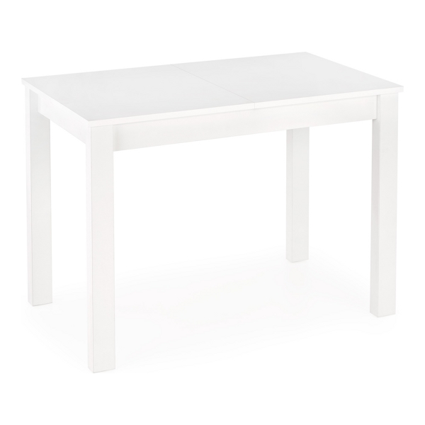 Стол обеденный HALMAR GINO раскладной, белый/белый, 100-138/60/75 New - фото