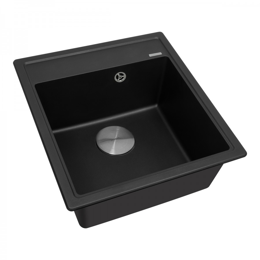 Мойка ZORG Rock 46 PREMIUM black metallic - фото2