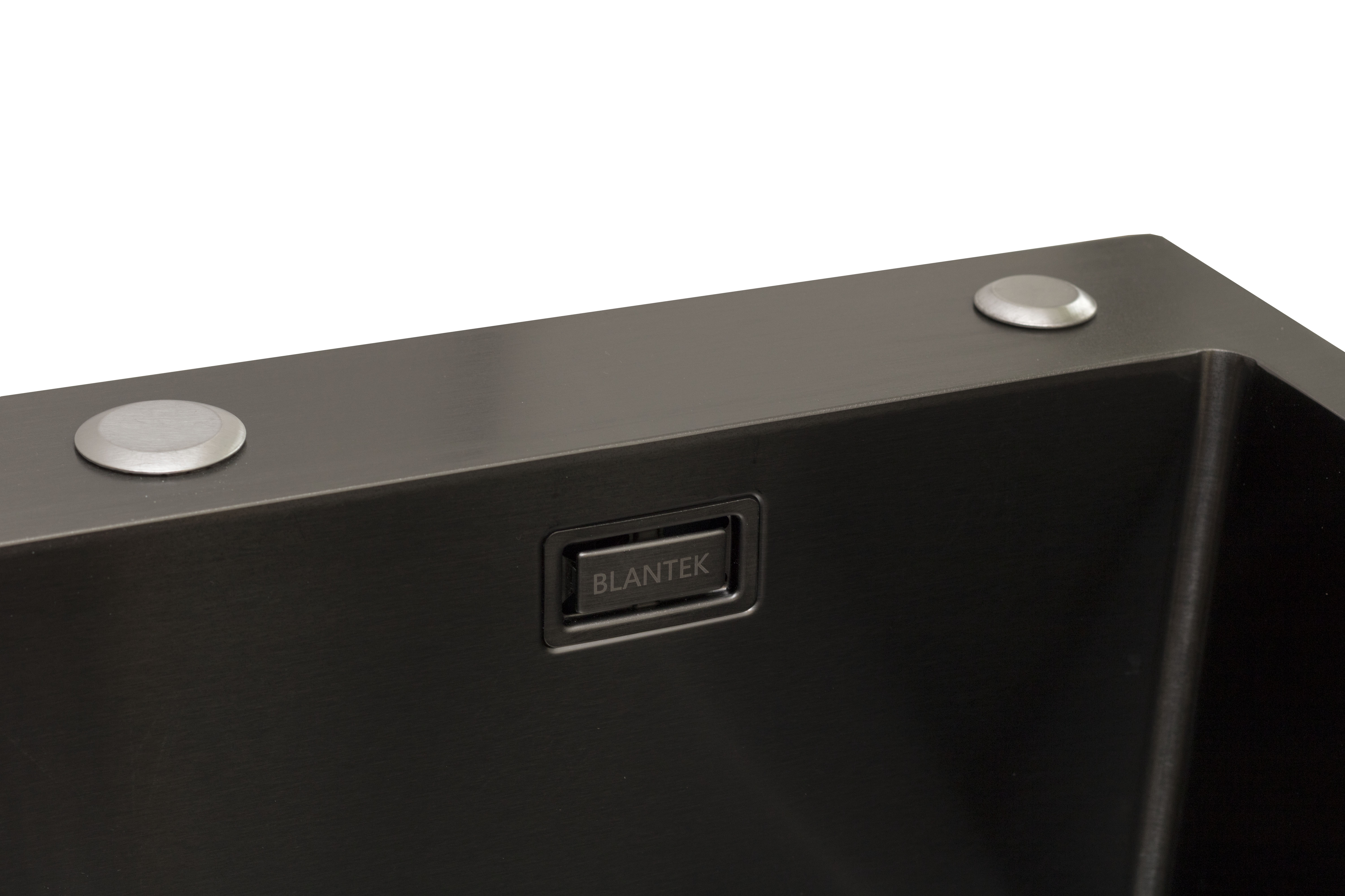 Кухонная мойка из нержавейки BLANTEK LS-5848B Nano black - фото4