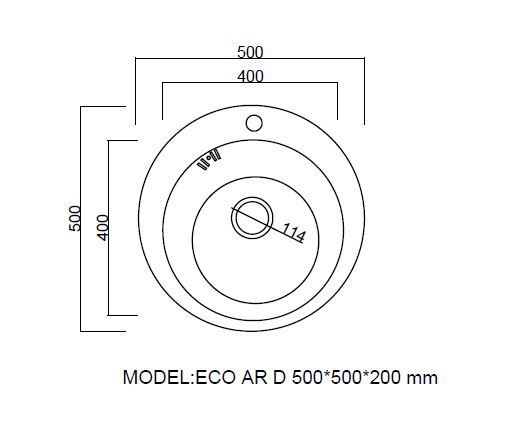 Мойка ARFEKA ECO AR 500 SATIN - фото2