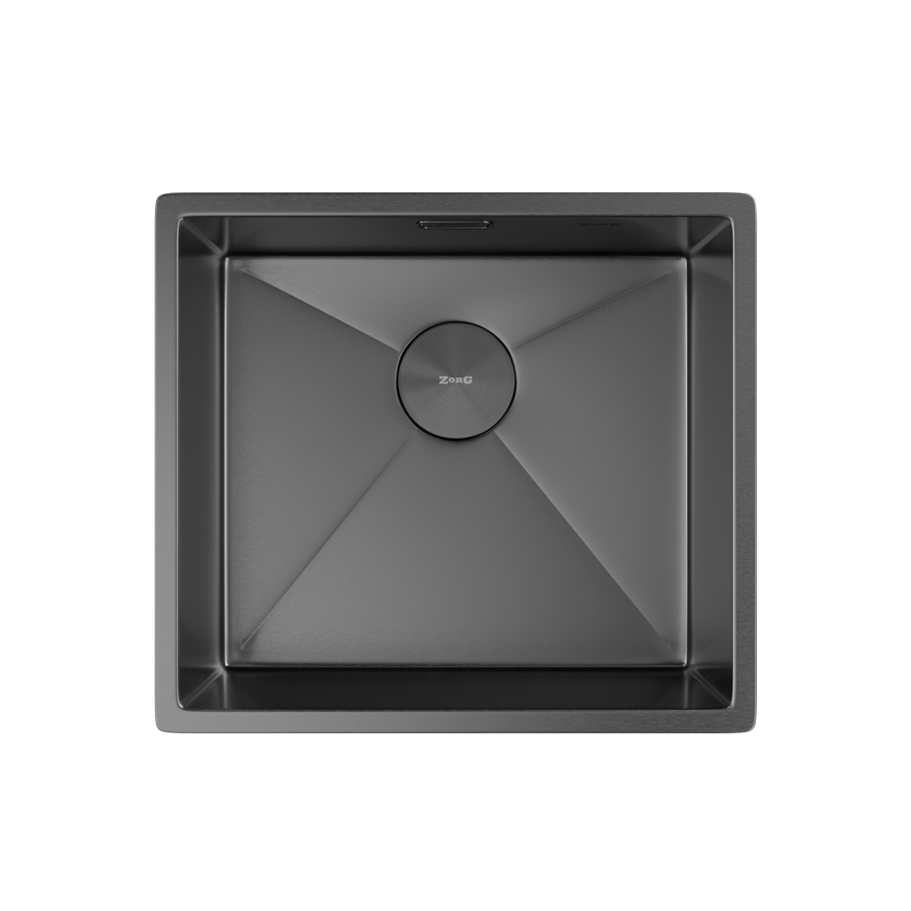 Мойка ZORG ZEROX 49 U / IF PVD GUNBLACK - фото2