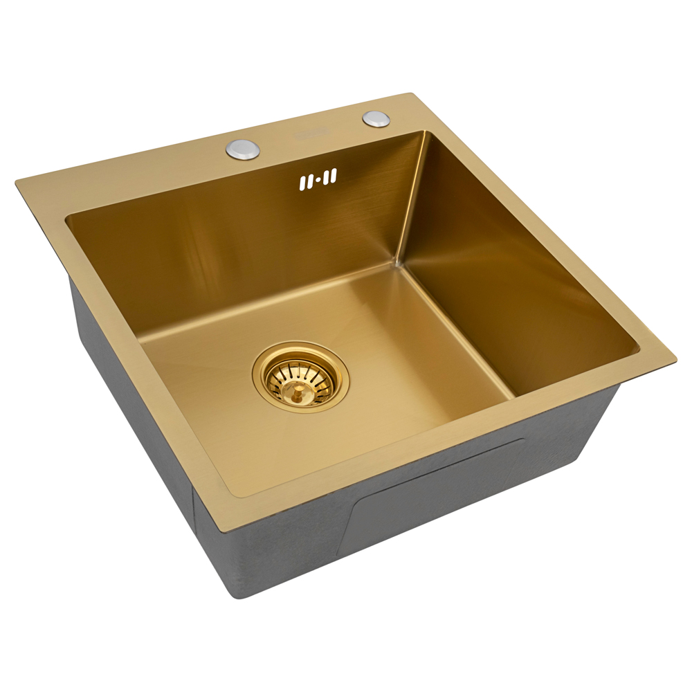 Мойка ARFEKA ECO AR 500*500 GOLD PVD NANO - фото