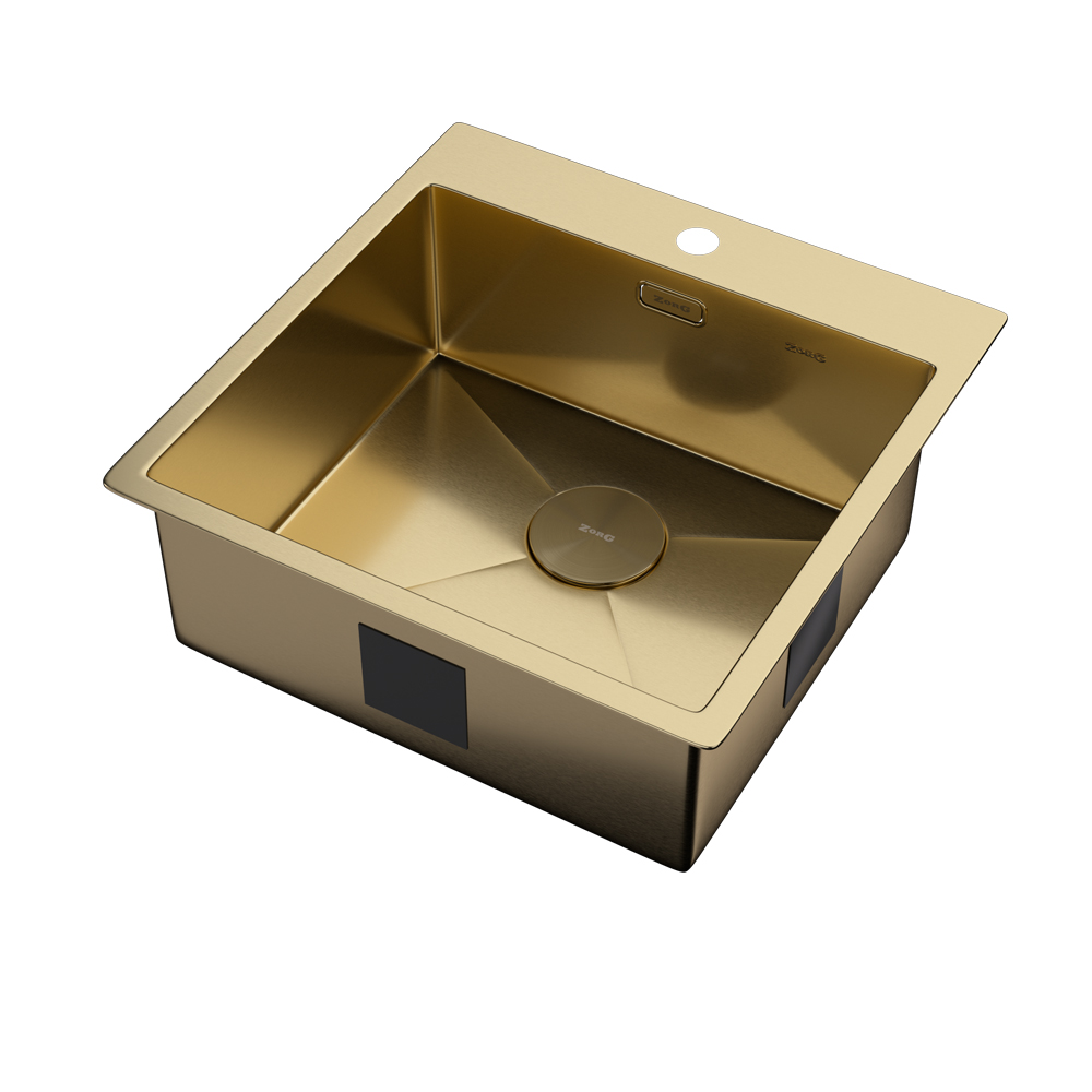 Мойка ZORG ZEROX 51 IF PVD GOLD - фото