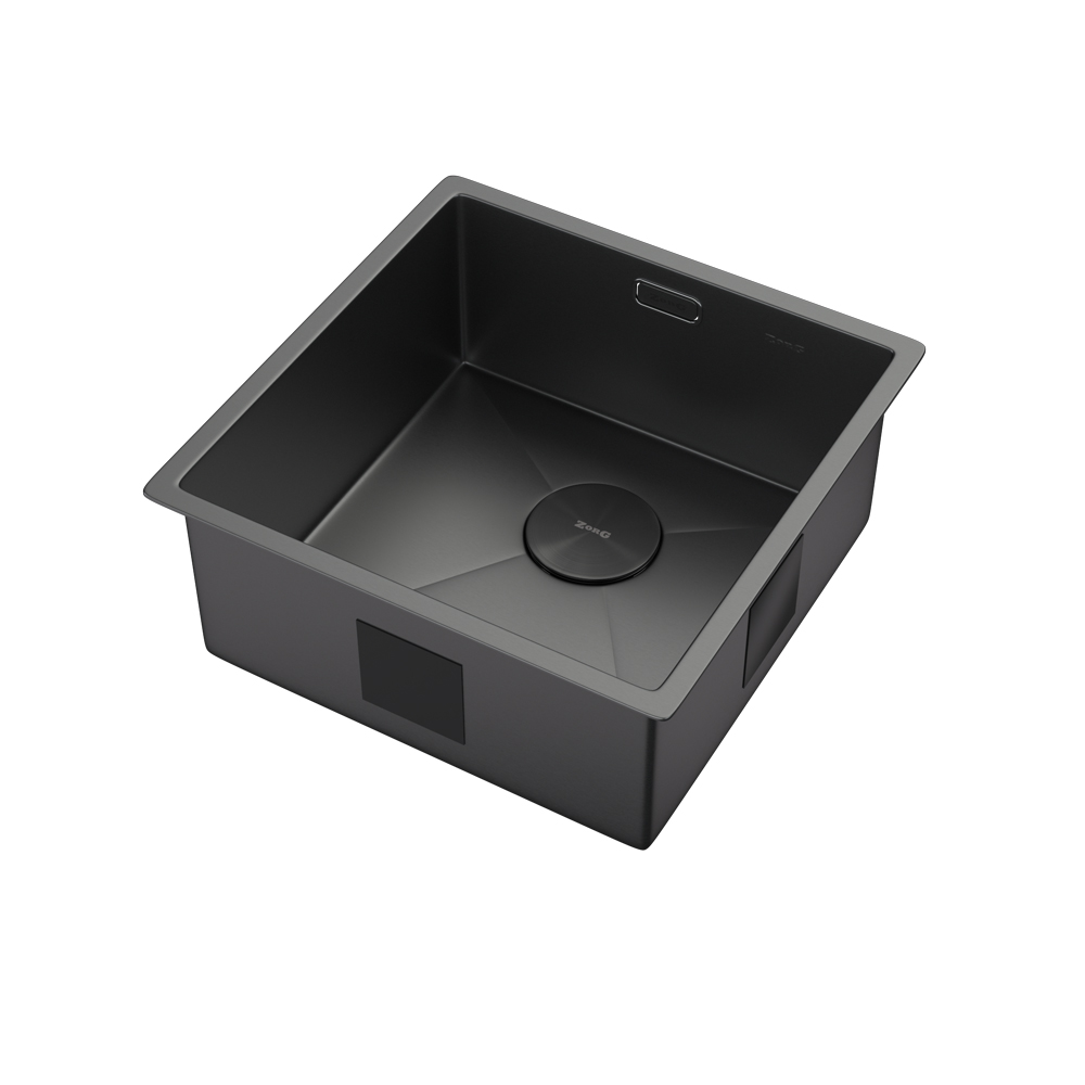 Мойка ZORG ZEROX 44 U / IF ZURINOX PVD GUNBLACK - фото